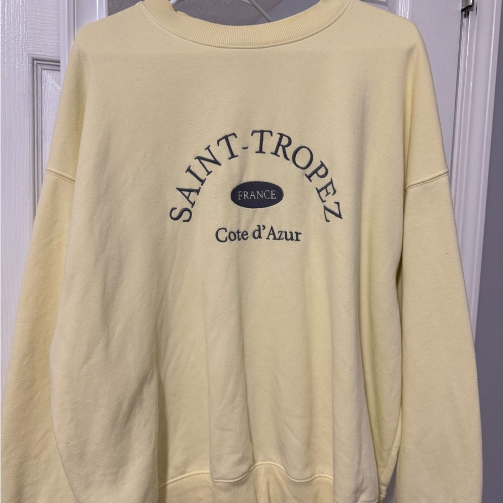 Wild Fable Light Yellow Sweatshirt